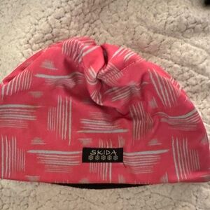 Skida Kids Patterned Fleece-lined Pink Hat
